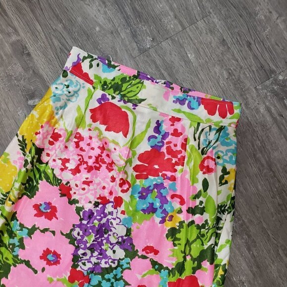 Vintage All Over Floral Maxi Skirt Handmade S - Picture 4 of 5